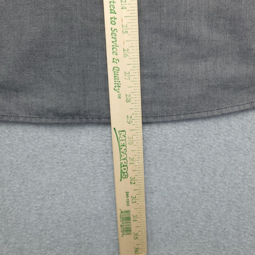 Mountain Hardwear Shirt Mens M Gray Chambray Short Sleeve Button‎ Up Casual Top - Picture 7 of 9